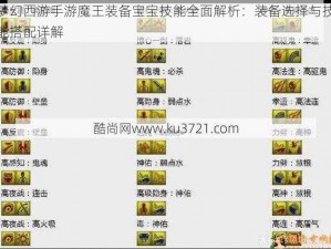 梦幻西游手游魔王装备宝宝技能全面解析：装备选择与技能搭配详解