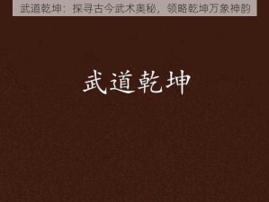 武道乾坤：探寻古今武术奥秘，领略乾坤万象神韵