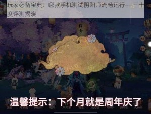 阴阳玩家必备宝典：哪款手机测试阴阳师流畅运行——三十款手机深度评测揭晓