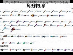 关于泰拉瑞亚火精灵法杖武器使用详解与实战指南