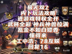 极无双2：XX公司打造的热血动作游戏巨作全面解析