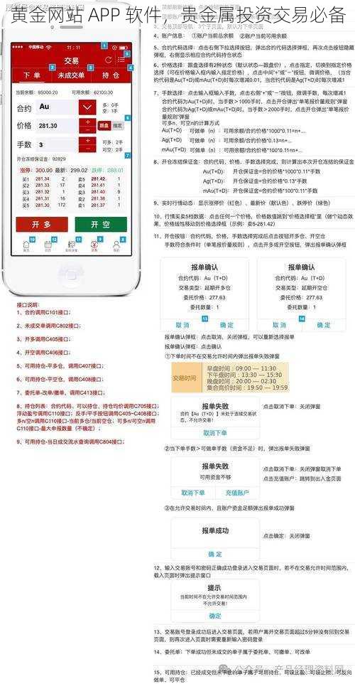 黄金网站 APP 软件，贵金属投资交易必备