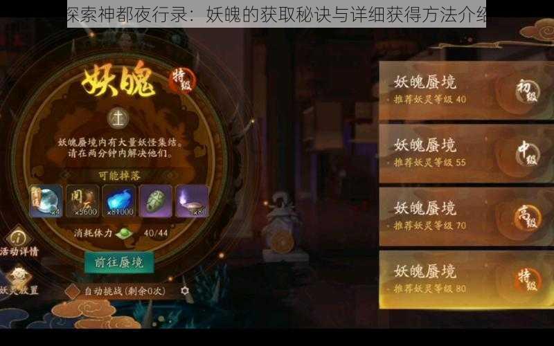 探索神都夜行录：妖魄的获取秘诀与详细获得方法介绍