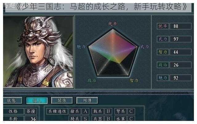 《少年三国志：马超的成长之路，新手玩转攻略》
