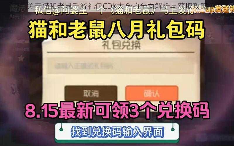 关于猫和老鼠手游礼包CDK大全的全面解析与获取攻略