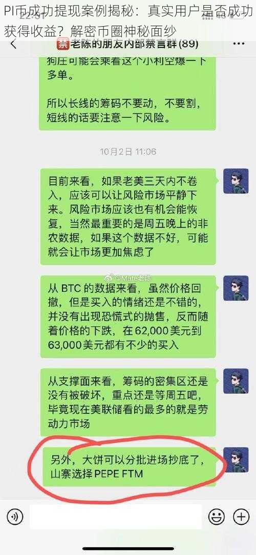 PI币成功提现案例揭秘：真实用户是否成功获得收益？解密币圈神秘面纱